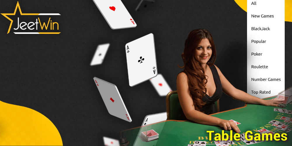 Table Games at JeetWin casino