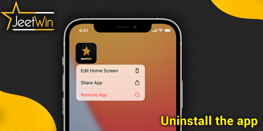 How to uninstall JeetWin mobile app