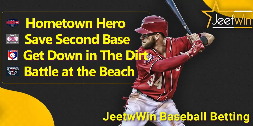 Jeetwin Baseball Betting - tournaments and competitions