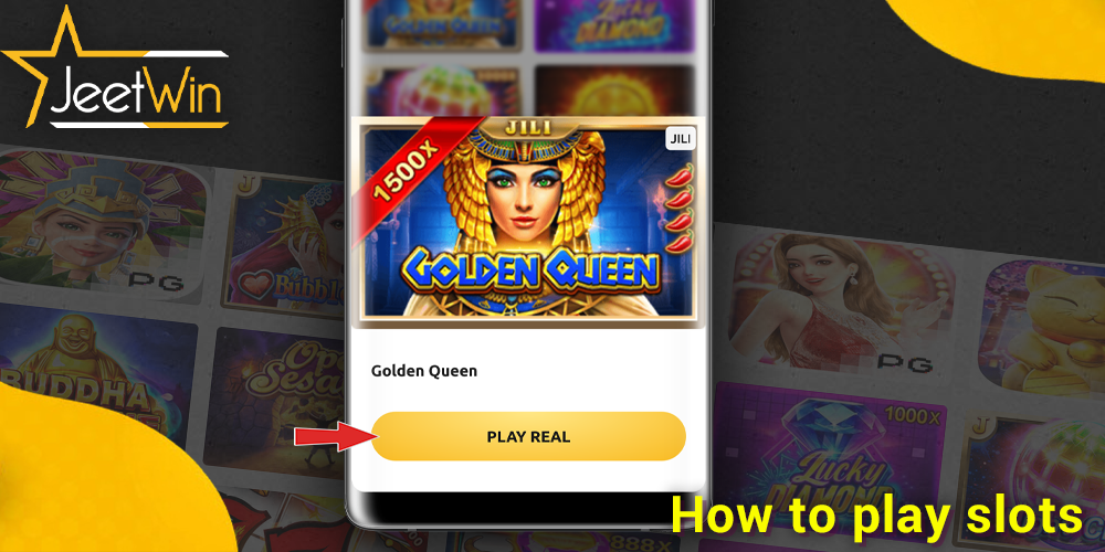 step-by-step instructions on how to play slots at JeetWin casino