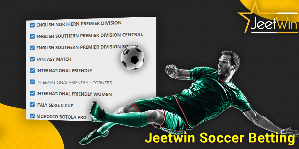 Jeetwin Soccer Betting - popular tournaments