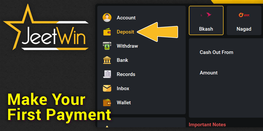 Top up your account on Jeetwin