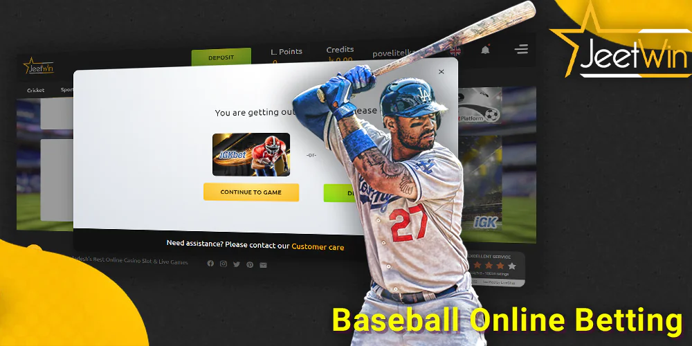 Bet on Baseball at JeetWin BD