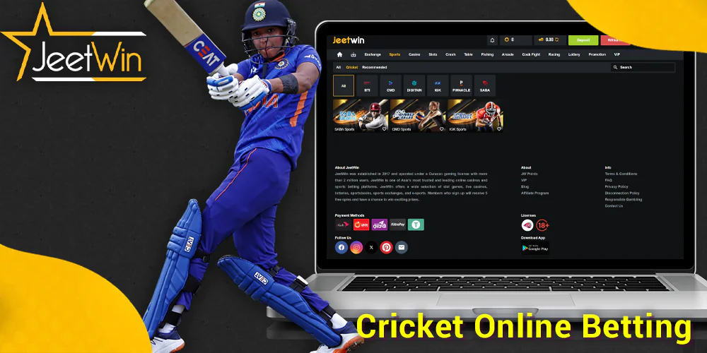 Bet on cricket at JeetWin Bangladesh