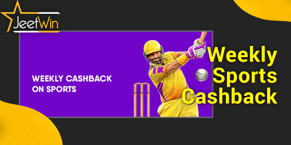 bonus for sportsbook in JeetWin - get 5% cashback